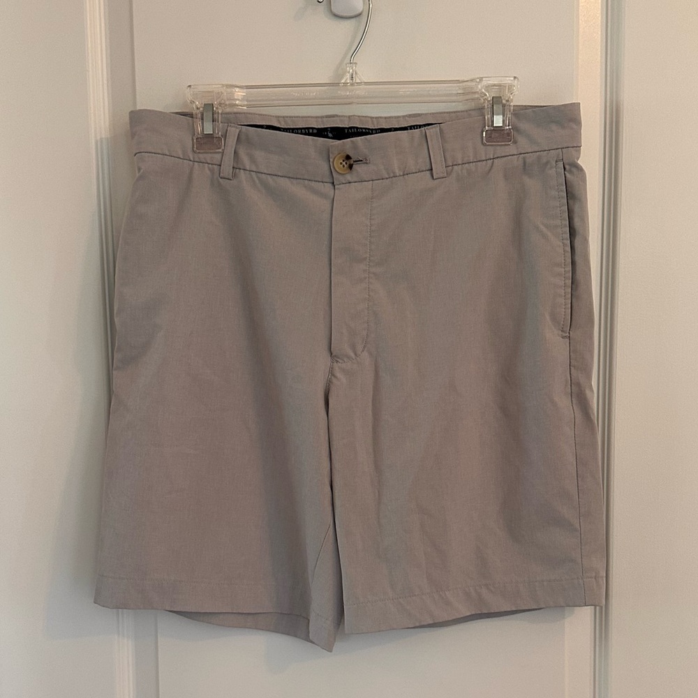 TailorByrd Shorts Mens Performance Stretch Chino‎ Golf Flamingo Logo